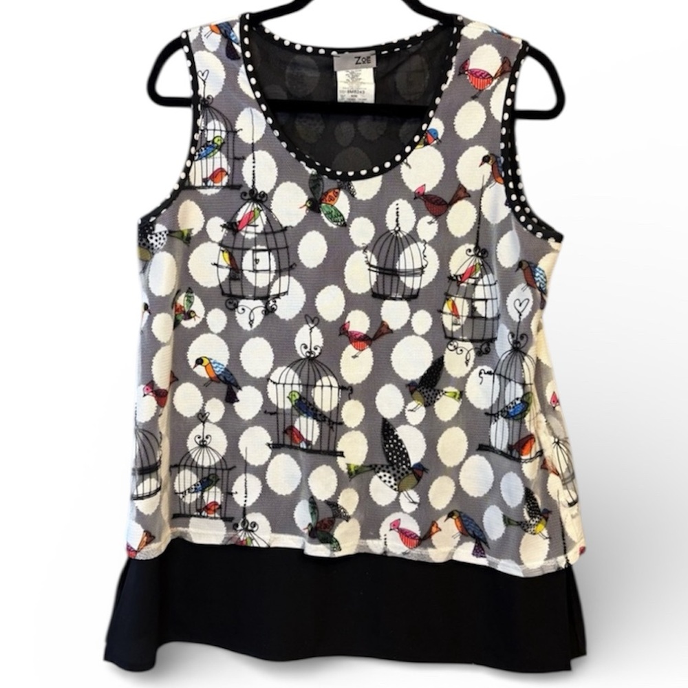 Mesh Tank Top 90s Y2K Sleeveless Spring Summer Black and White
